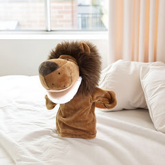 Long Haired Lion Hand Puppet - Cute Plush Toy