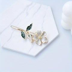 Flower Shaped Hair Pin Barrette Style Headdress for Women Girls