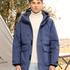 Men's Outdoor Warm Thermal Hooded Jacket for Autumn & Winter