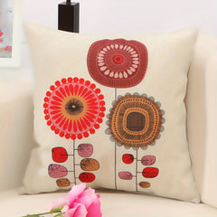 Bohemian Sofa Bed Pillowcase Nordic Style Texture Retro Art Pillowcase Cover