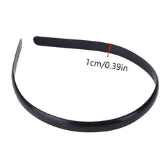 10pcs Plastic Hair Band No Teeth Solid Headband Hair Accessory