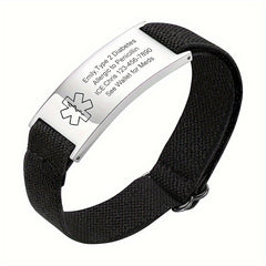 Engraved Medical Alert Mesh Wristband