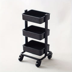 3 Tier Rolling Utility Cart for Dollhouse DIY Accessories