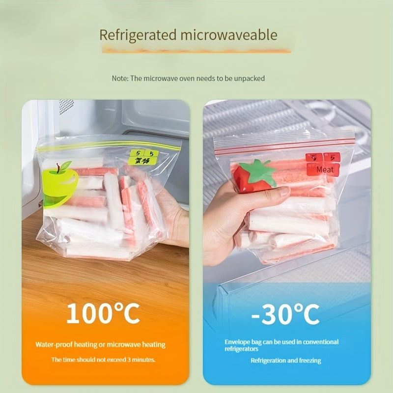 2 Boxes Refrigerator Fresh Keeping Bag Sealed Transparent Household