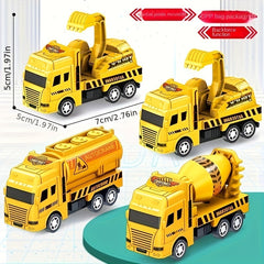 2pcs Engineering Car Inertial Puzzle Mini Toy Creative Boy Gift
