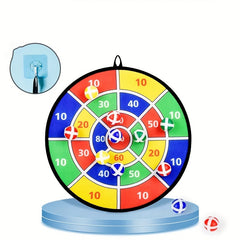 Kids Dart Board Set with 12 Sticky Balls - Indoor Outdoor Party Games