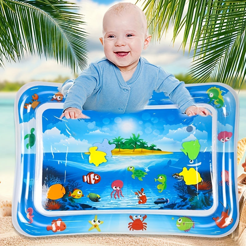 Kids Inflatable Water Mat with Music Tumbling Pad Toys