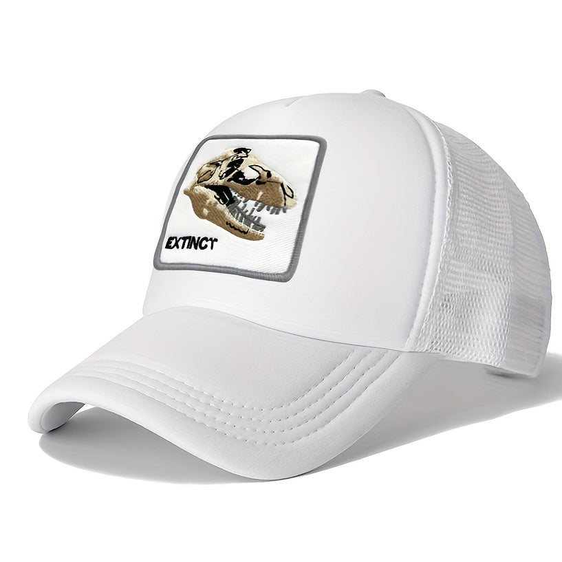 Dinosaur Skull Embroidery Baseball Cap