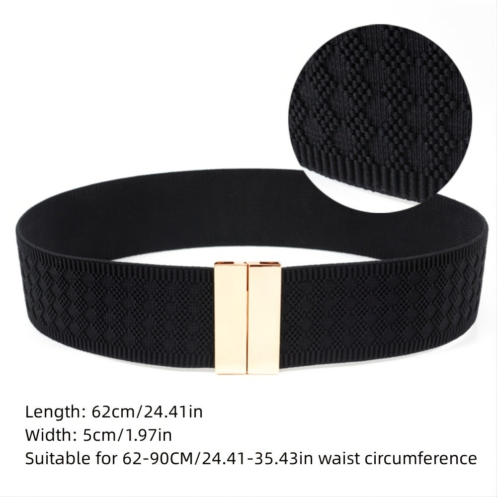 Elastic Belt Metal Vintage Style Belt For Dress Shirt Business Party