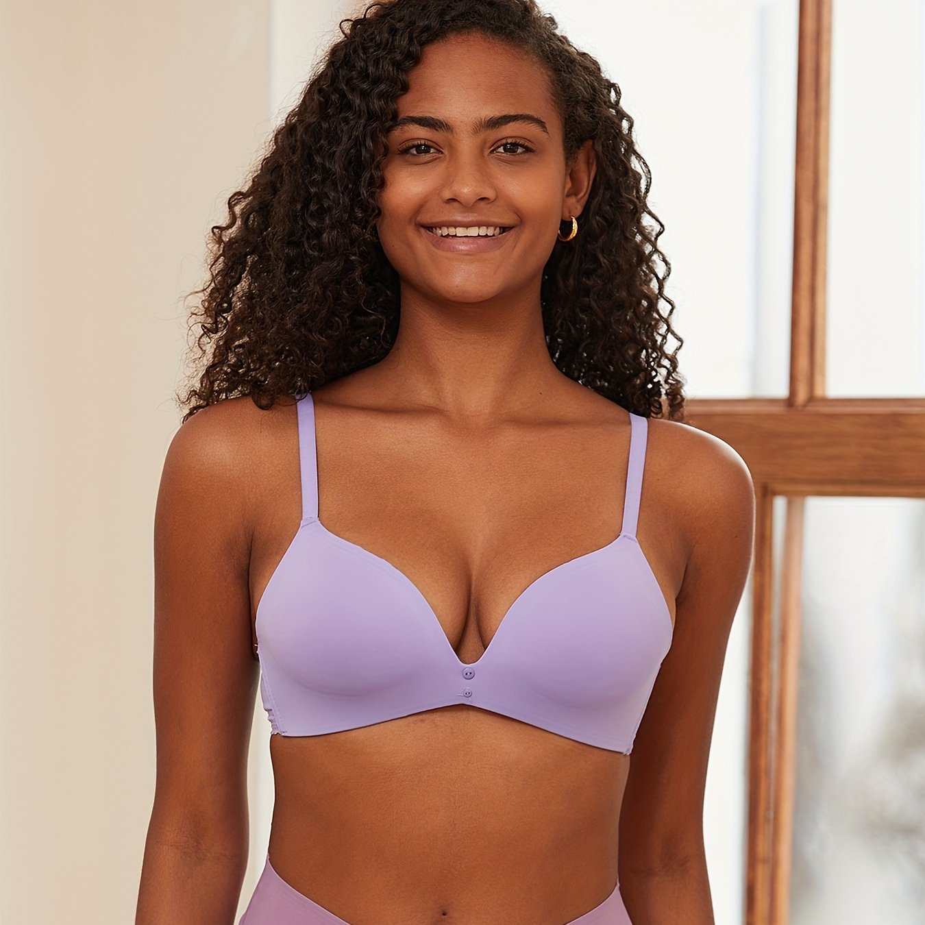 Lace Wireless Push Up Bra Comfortable & Breathable Women's Lingerie