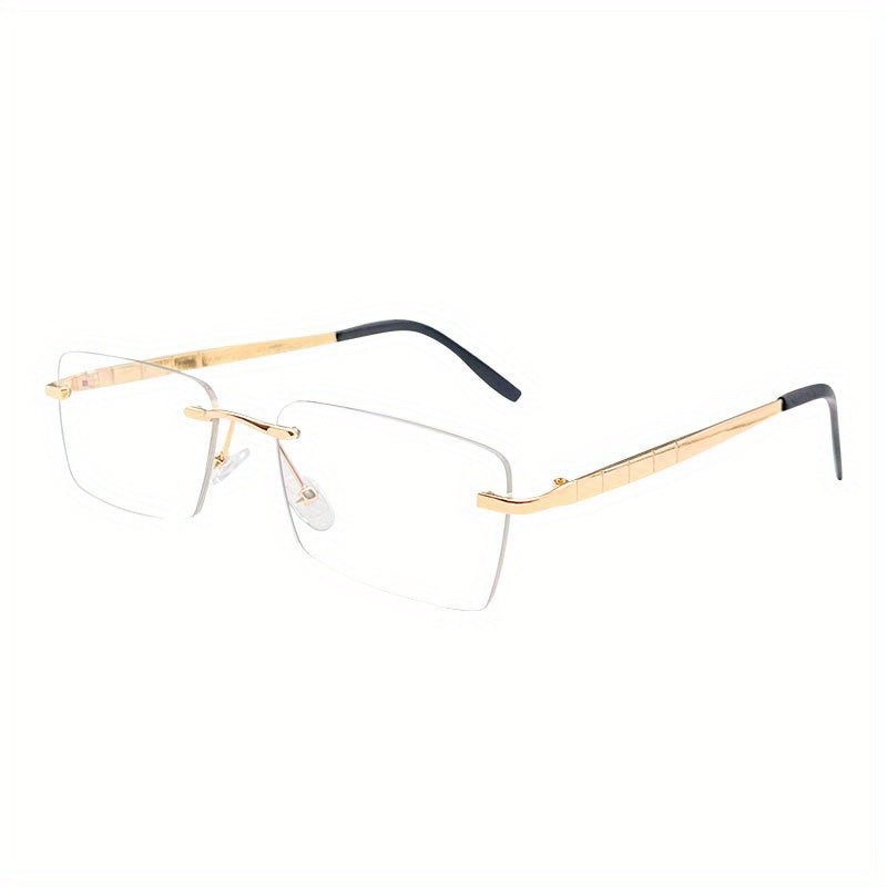Men's Light Blocking Frameless Computer Reading Glasses