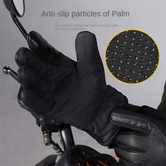 Winter Velvet Thermal Gloves PU Waterproof Warm Anti Slip Gloves