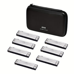 JDR Harmonica Set Key C D E F G A Bb 10 Holes 20 Tones Diatonic Mouth Organ
