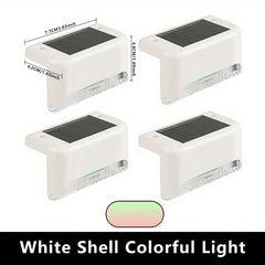 Outdoor Solar Deck Lights Waterproof LED Solar Lights for Stairs Steps Fences