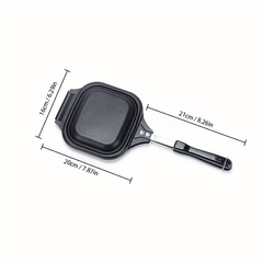 Square Double Sided Pancake Pan 15 Sandwich Maker Multifunction Baking Pan Iron