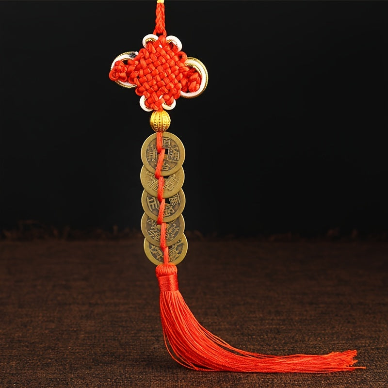 Lucky Ornaments Happy Year Coins Bring Wealth Success