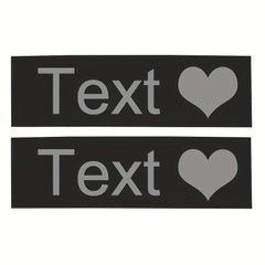 Personalized Reflective Letter Dog Harness Label