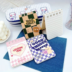 4pk American Retro Student Notebook Thick A7 Spiral Coil Notebook