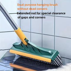 Versatile Long Handle Brush for Cleaning Bathrooms, Kitchens, Decks, Tubs, Walls