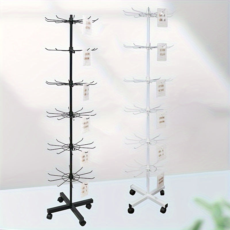 6 Layer Rotating Display Stand for Jewelry Socks Toothbrush