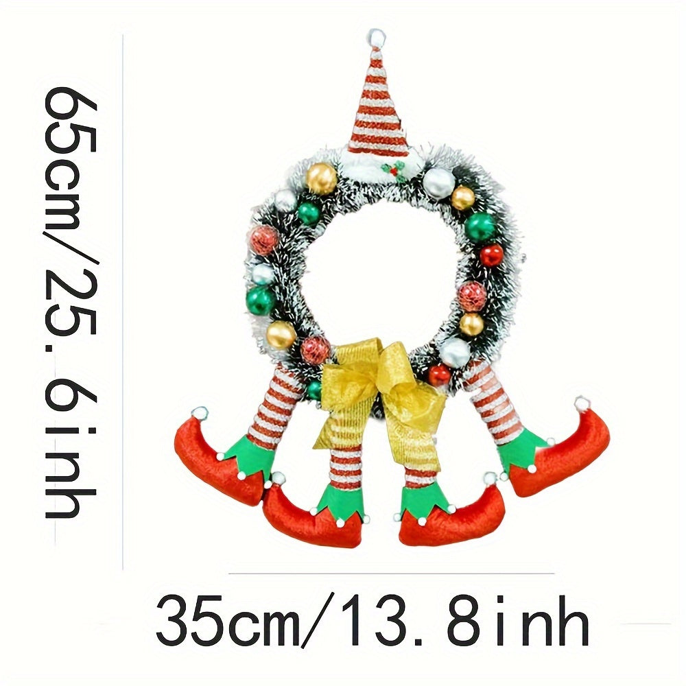 Christmas Clown Door Hanging Wreath