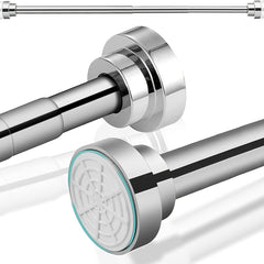Adjustable Stainless Tension Shower Curtain Rod Bathroom Anti Slip Rod