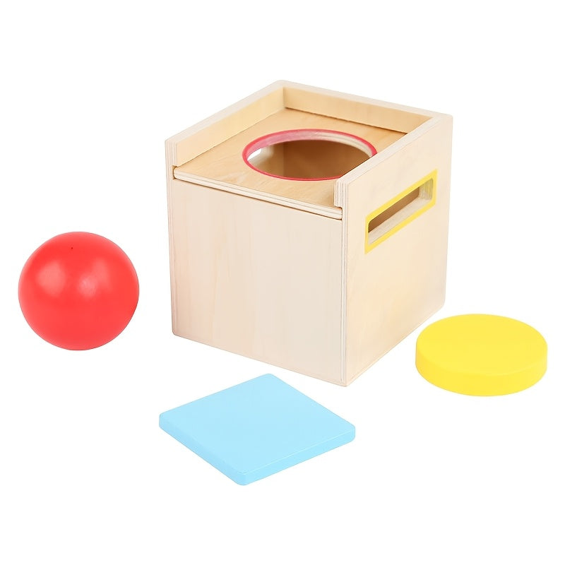 Wooden Ball Sorting Toy Matching Puzzle 3 Holes - Festive Gift