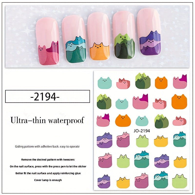 Cat Dog Nail Sticker Nail Art Decoration