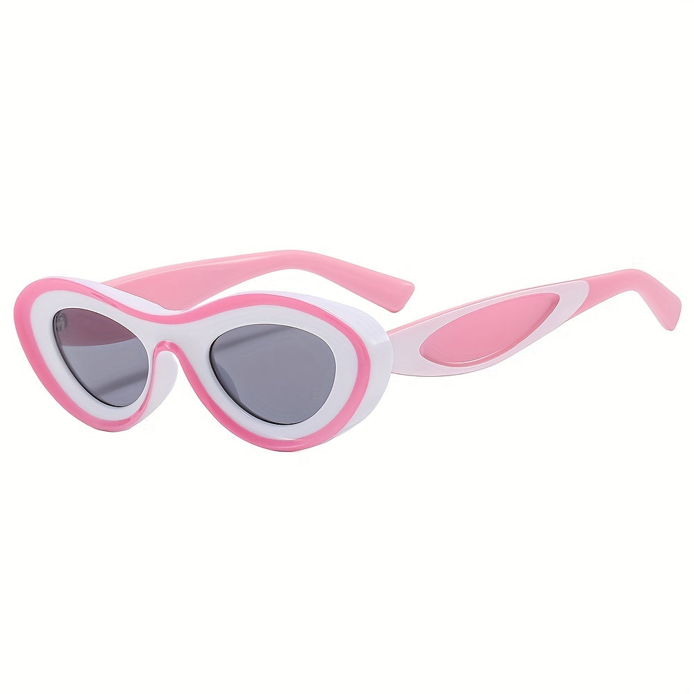 Men's Cat Eye Frame Sunglasses Street Style Decorative Eyewear