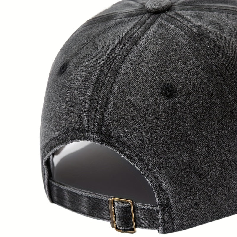 Spade K Vintage Distressed Cotton Dad Hat Unisex Hip Hop Sun Hat