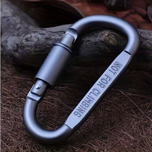 Aluminum D-shaped Carabiner Lock for Outdoor Camping