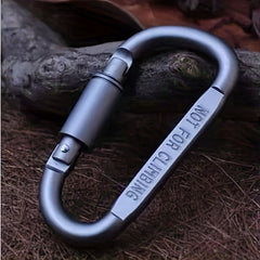 Aluminum D-shaped Carabiner Lock for Outdoor Camping