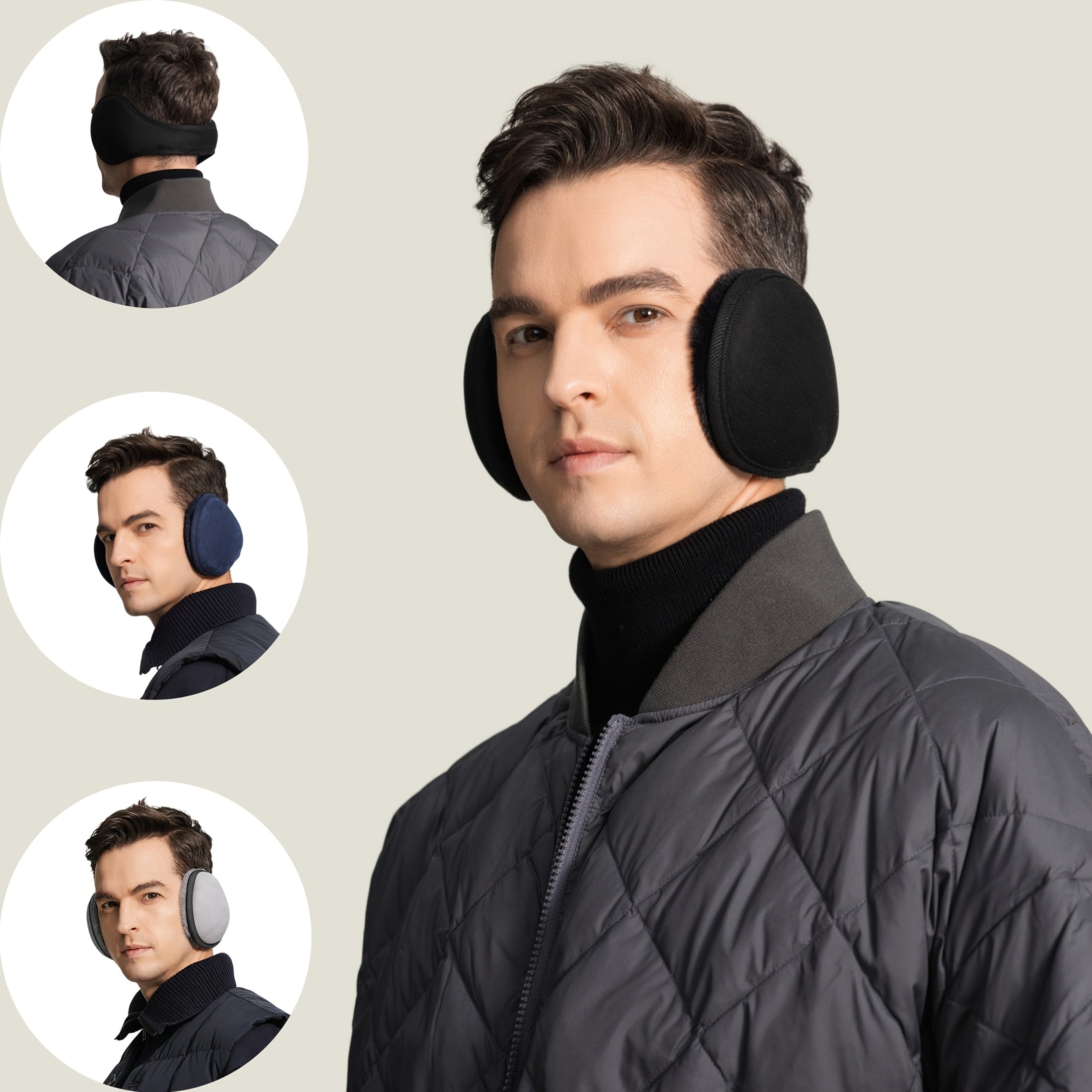 Winter Ear Warmers for Men & Women Lightweight Foldable Thermal Ear Muffs