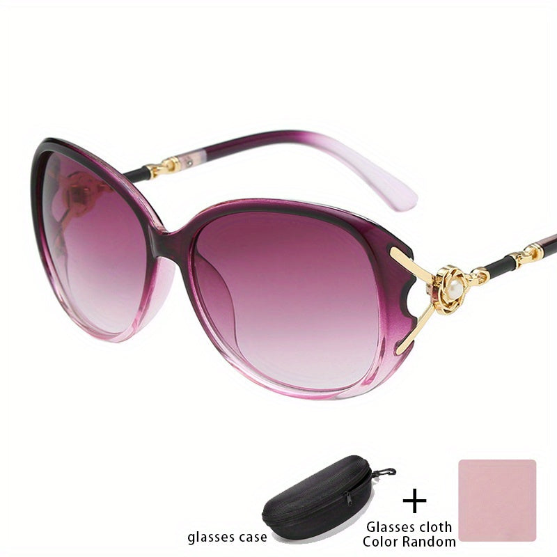 Men's Metal Cat Eye Sunglasses UV Protection Shade Sunglasses