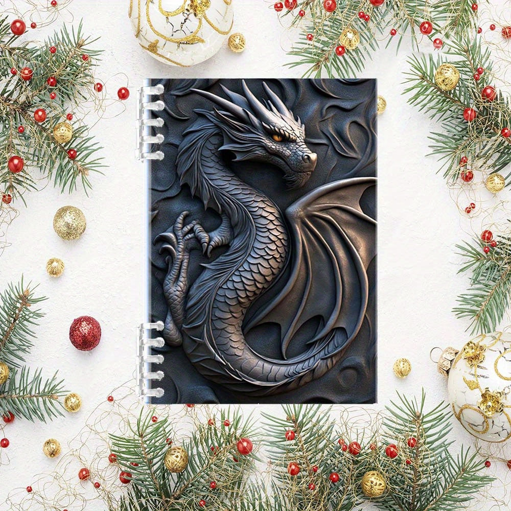 Dragon Carving Notebook Durable Hardcover Perfect Students & Professionals