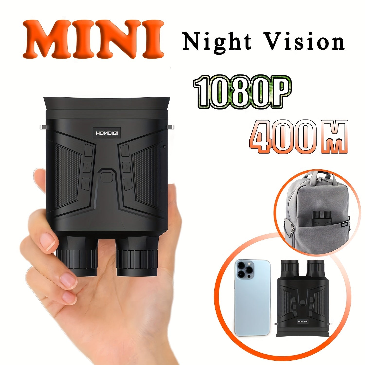 Night Vision Goggles 1080P Digital Infrared Binoculars with Infrared Lens