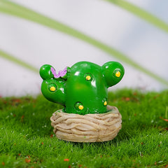 Small Potted Cactus Simulation Props Mini Ornaments