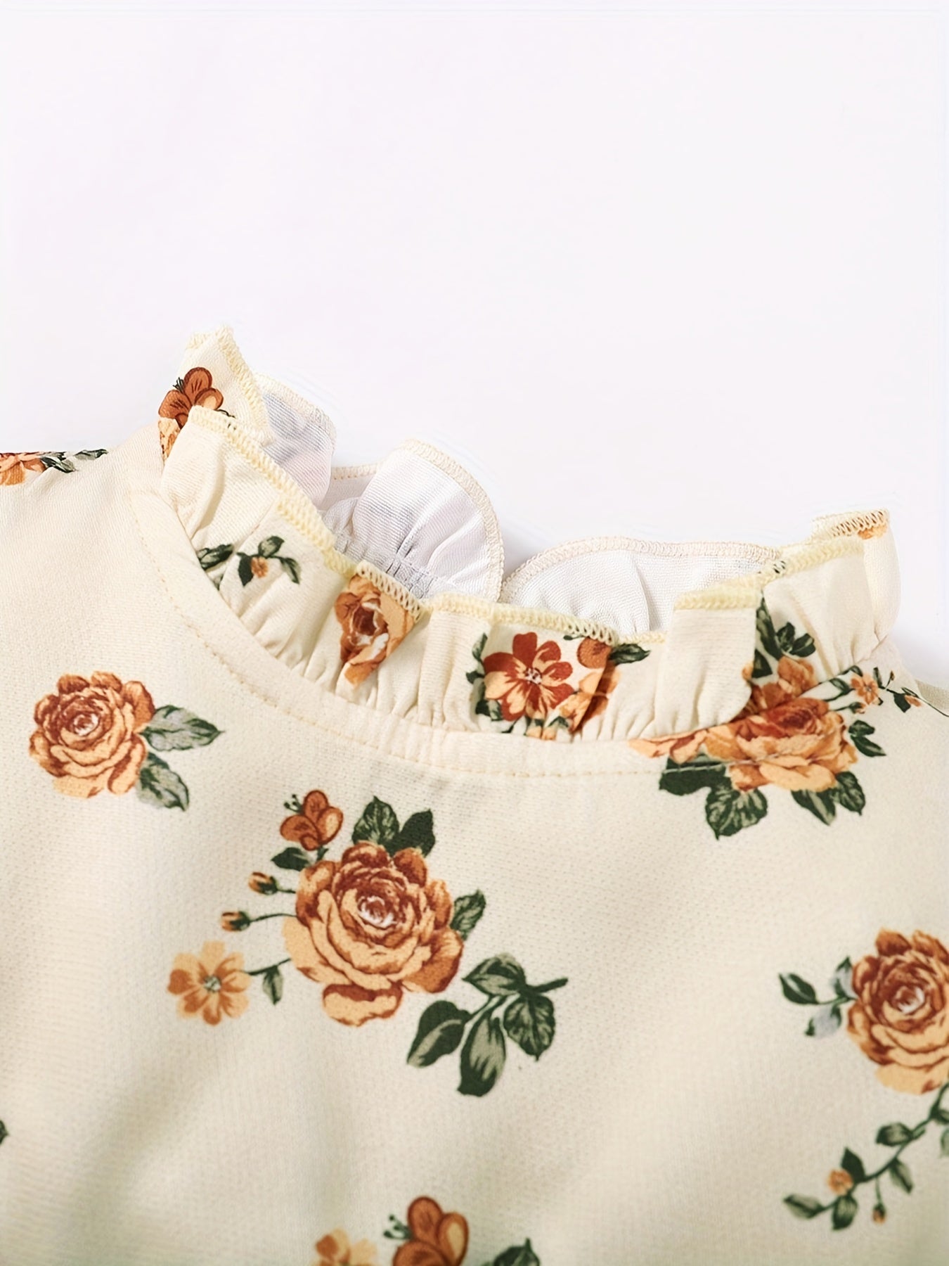 2pcs Toddler Girls Knit Vest Floral Dress Set