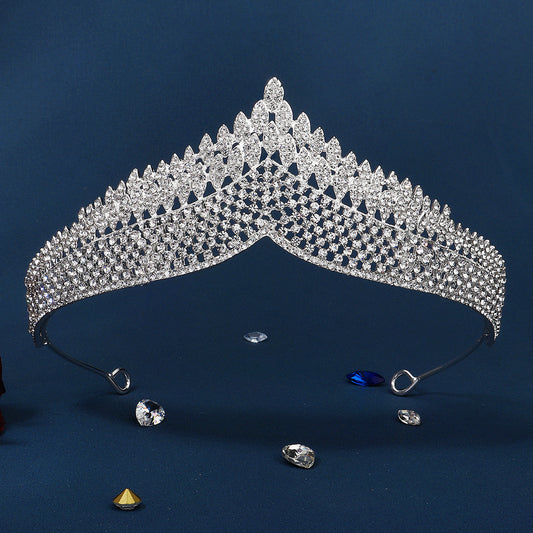 Vintage Crystal Wedding Crown Bridal Tiara Girls Birthday Party Crown