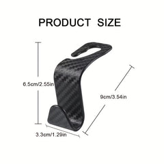 2pcs Car Seat Hooks Save Space Hang Heavy Objects Hide Back Hooks
