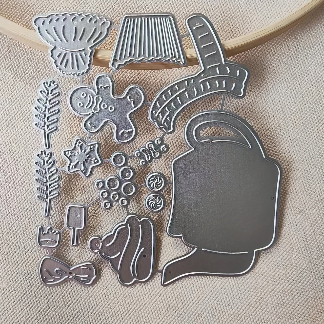 1pc Christmas Teacup Metal Cutting Dies Stencil for Card Making DIY Scrapbooking