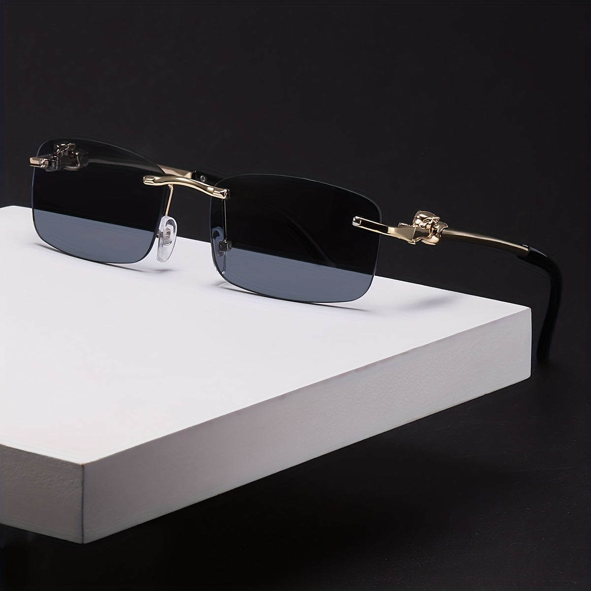 Square Lens Retro Sunglasses UV Protection Glasses