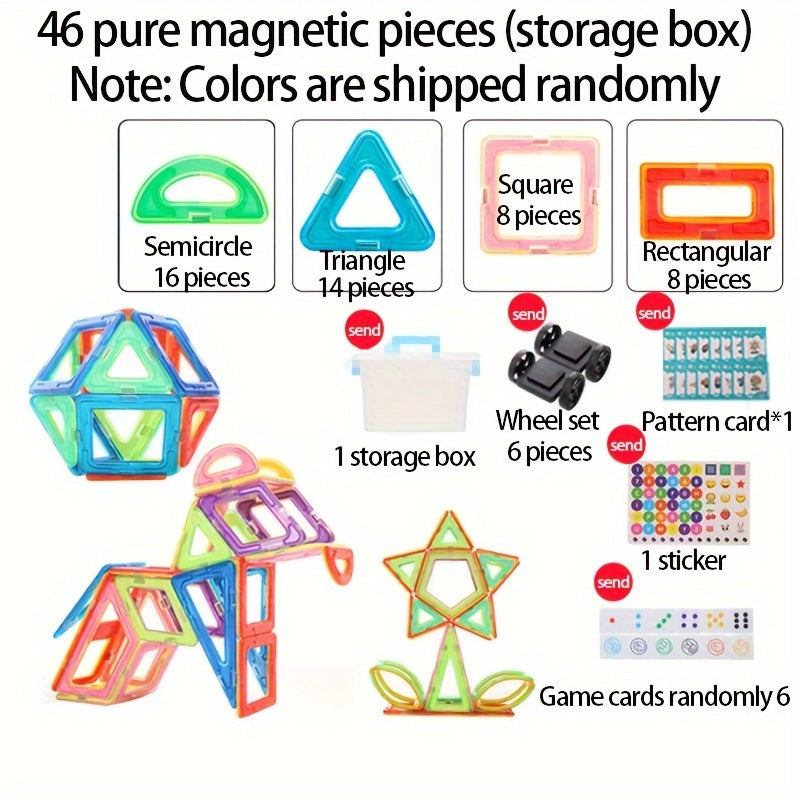 Magnetic Building Blocks Set Educational Toys Develop Creativity