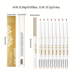 Matte Lip Liner Pencil, Waterproof Contouring Lip Pen