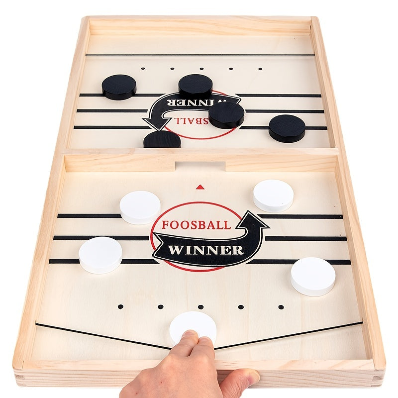 Wooden Slingshot Hockey Game for Kids and Families - Birthday Gift
