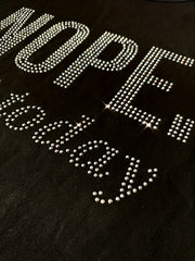  Rhinestone Slogan Print Maxi Tee Dress