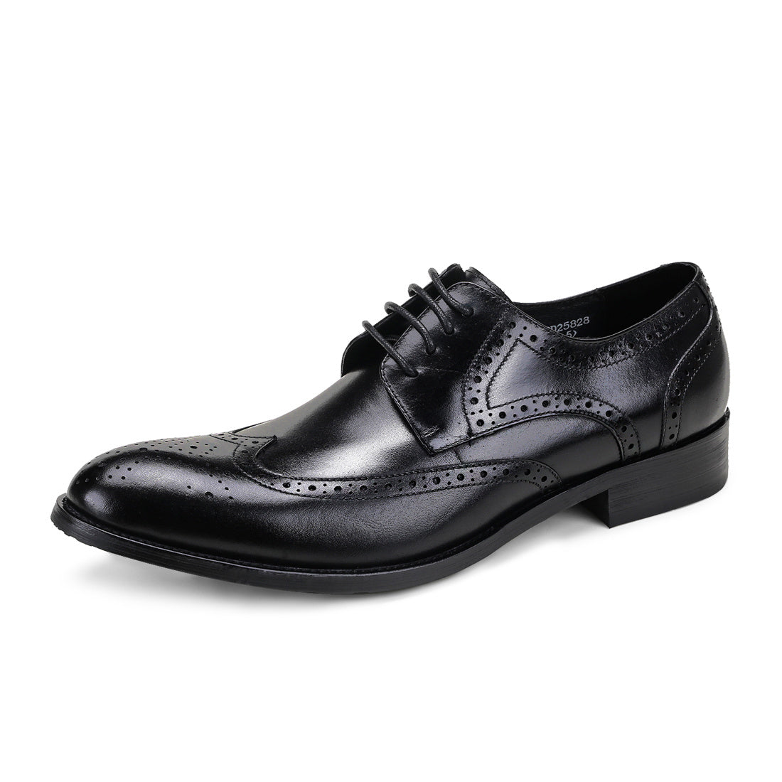 FARWARWO Men's Leather Wing tip Brogue Pointed Toe Derby Shoes