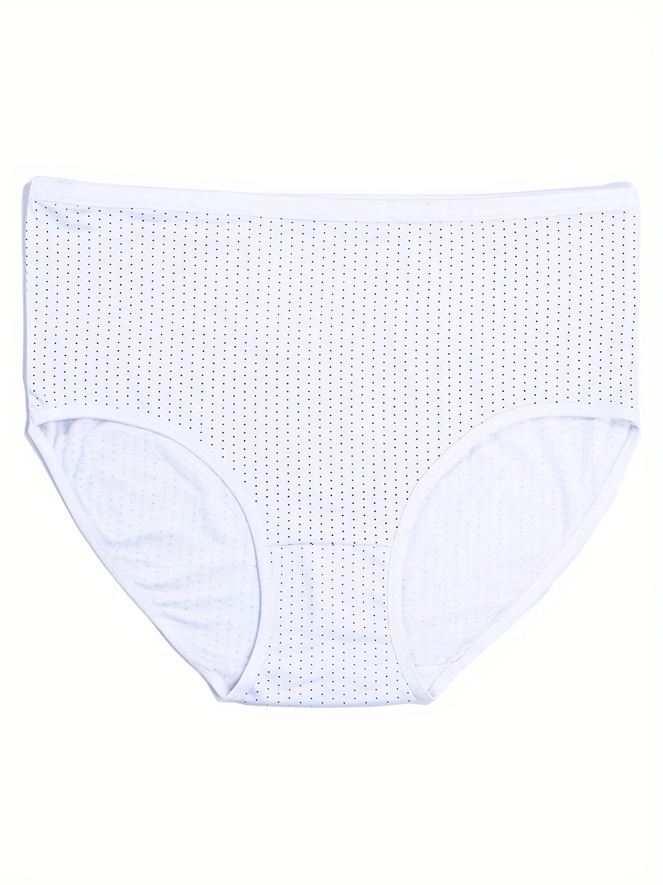 4 Pack Women's Plus Size Dot Print Underwear Set