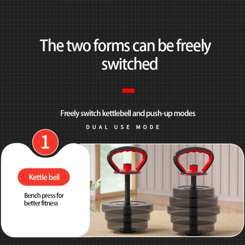 Push up And Kettlebell Handles For Strength Training
