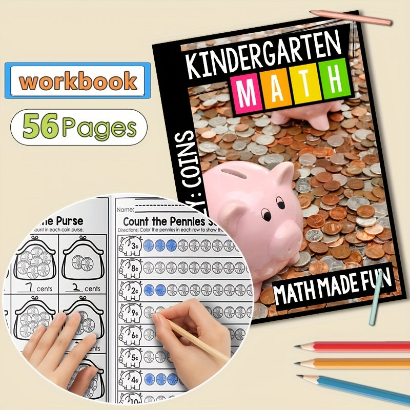 Kindergarten Money Workbook Yellow Paper